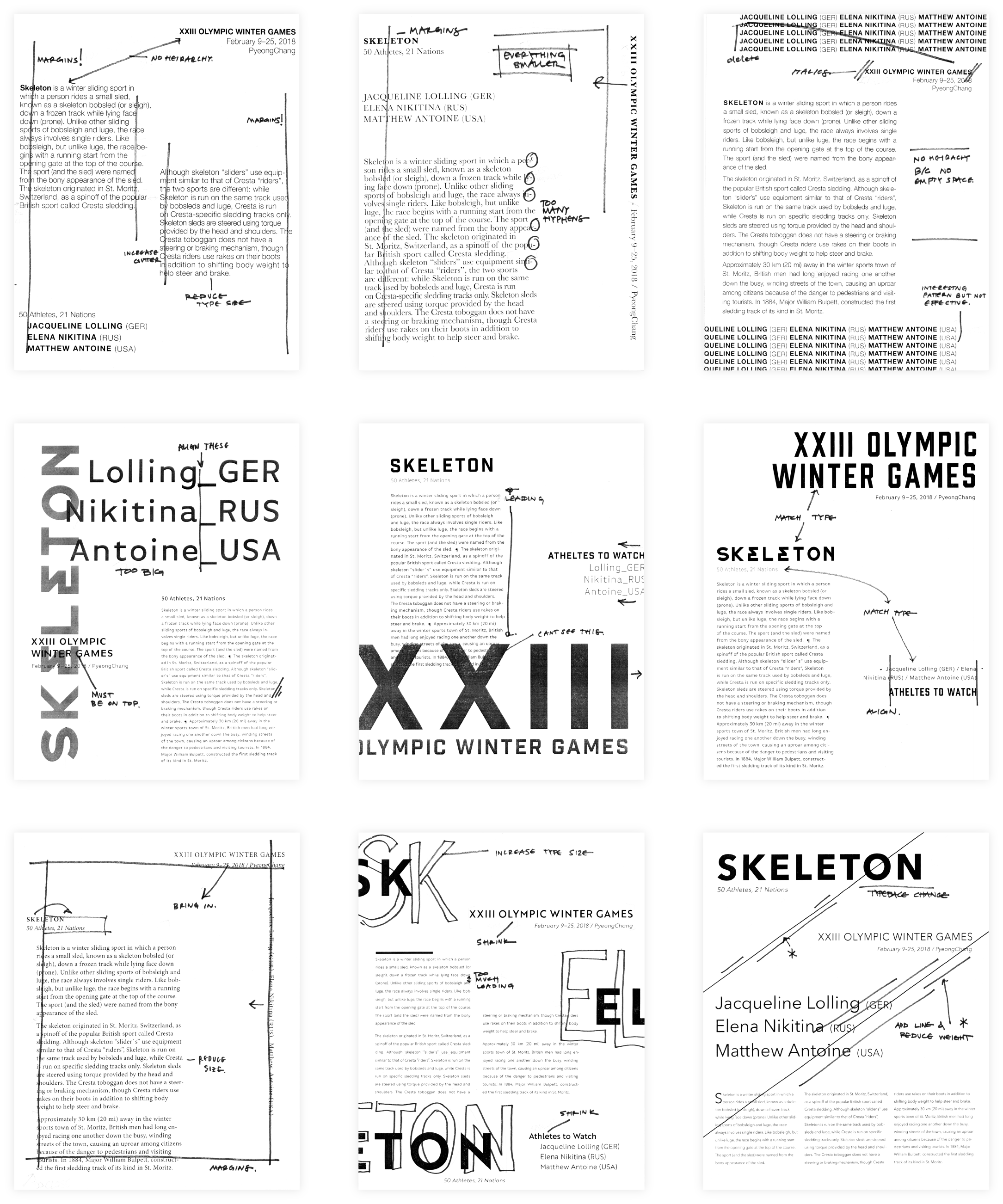 Marked up iterations